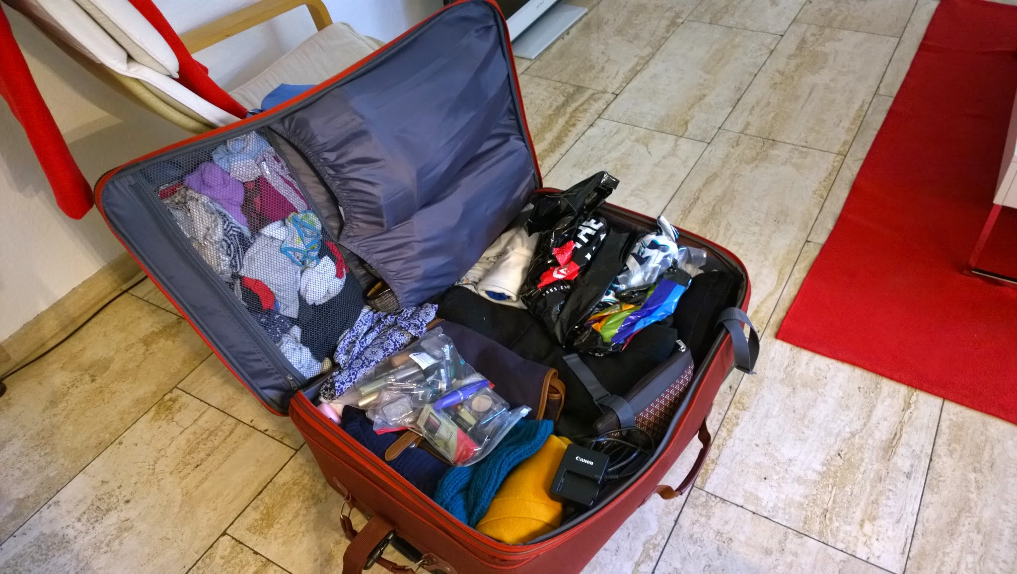 Everything in the suitcase