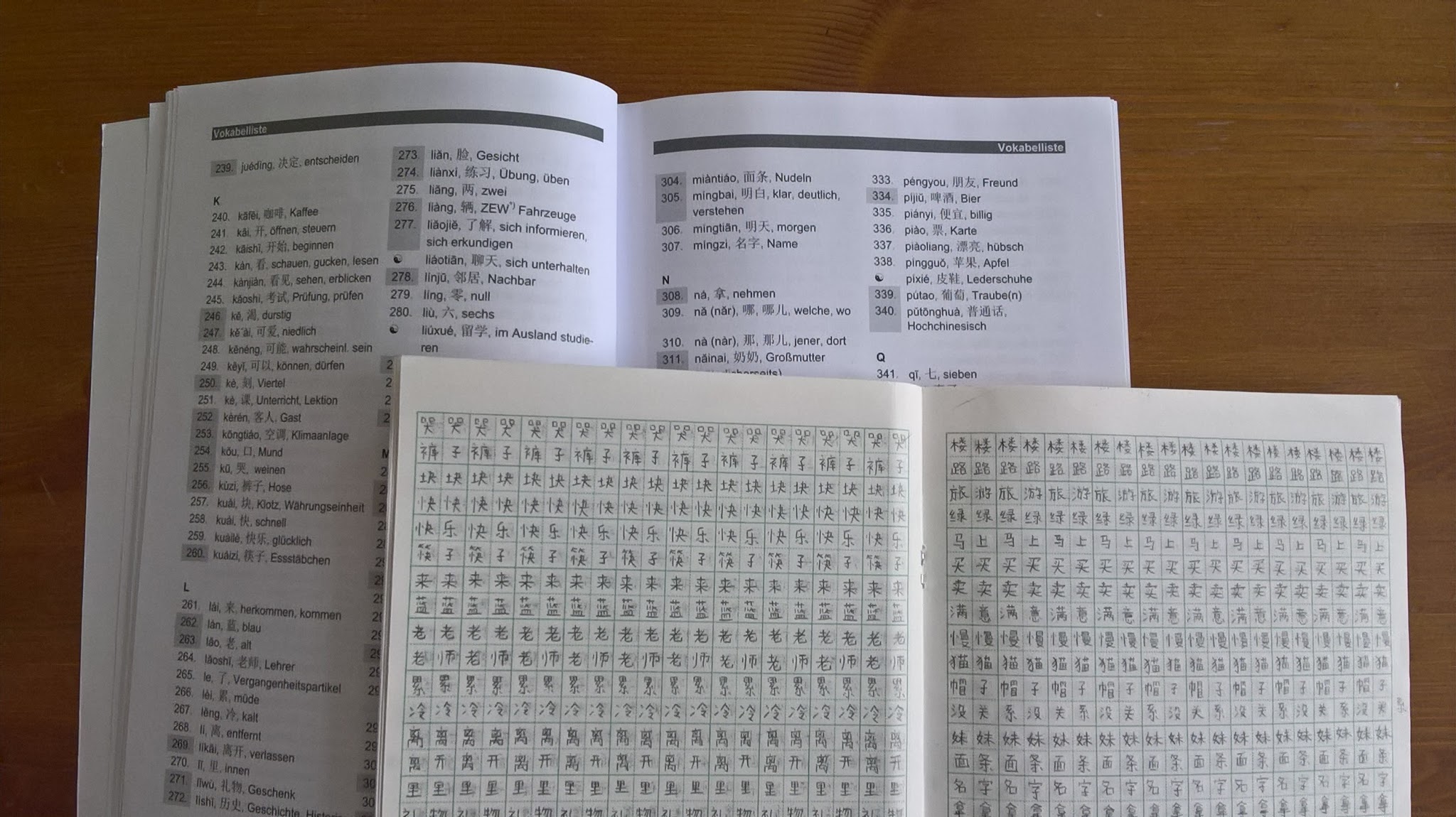 Practicing writing