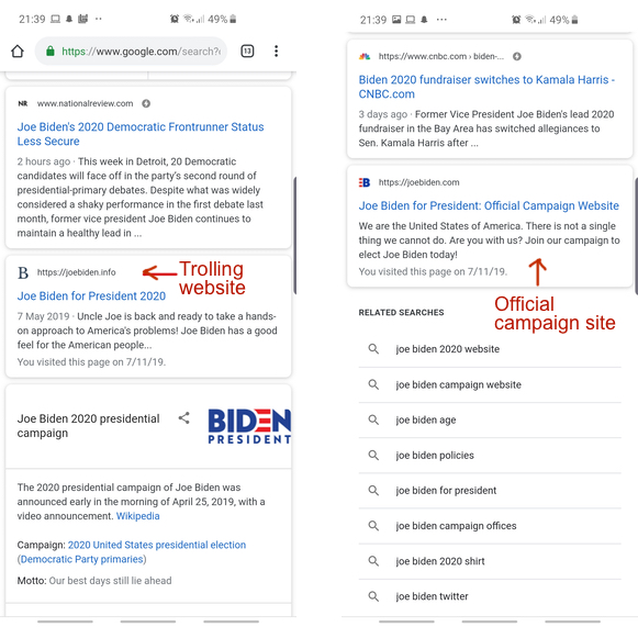 Search Results for Biden 2020