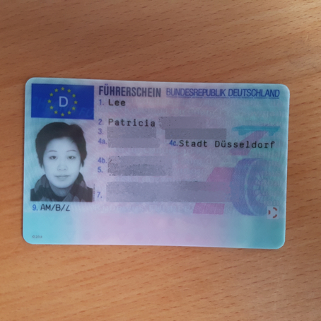 My German driver's license