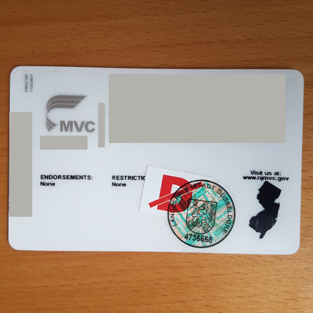 Restriction on my New Jersey license
