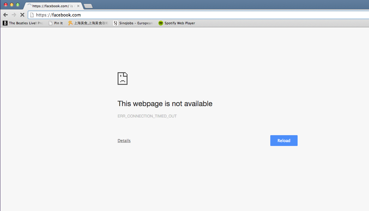 Webpage unavailable